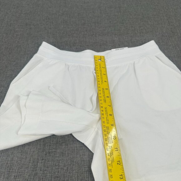 NEW! Karen Scott Sport Shorts Petites PS Bright White Drawstring Pockets Cotton - Picture 4 of 12